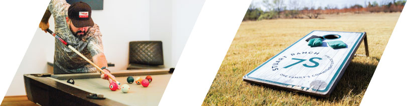 Pool Table and Locker Room