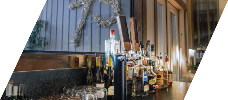 The bar at Stuart Ranch Lodge