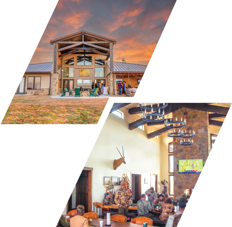 Exterior and interior shots at Stuart Ranch Lodge